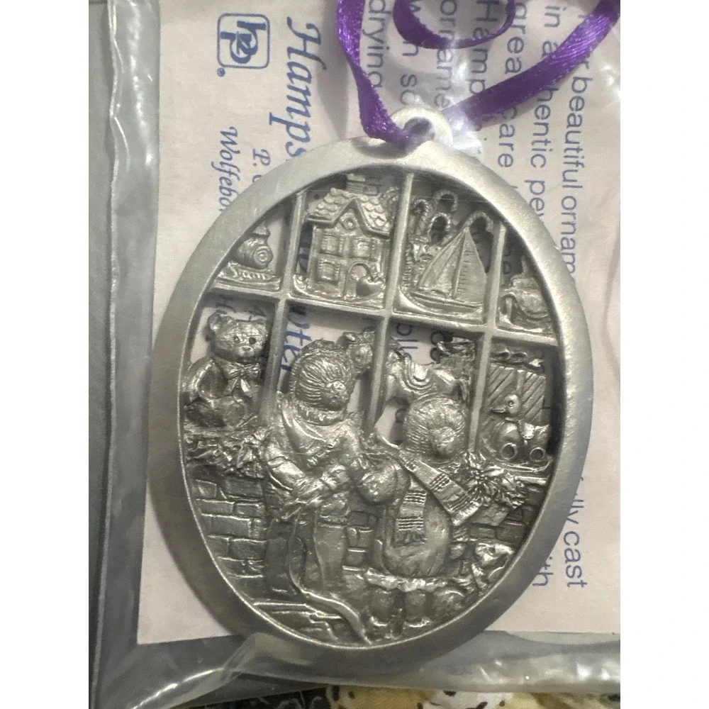 Hampshire Pewter 1995 Christmas Wishes Toy Store Window Ornament Vintage NIB